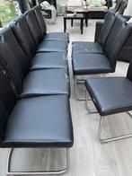 Chaises de Salle à manger - Cuir Brun, Maison & Meubles, Chaises, Brun, Enlèvement, Cuir, Moderne