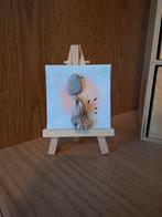 Vogeltje op mini schildersezeltje, Ophalen of Verzenden