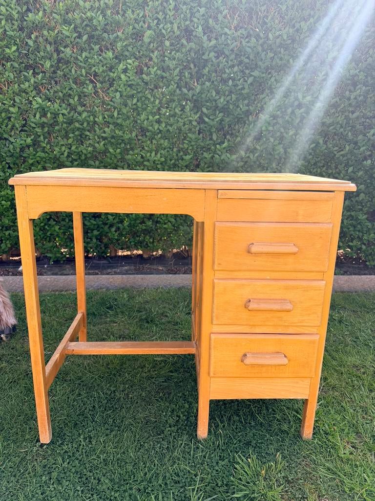 Vintage bureau, Huis en Inrichting, Bureaus, Ophalen, Vintage, Zo goed als nieuw, Hout