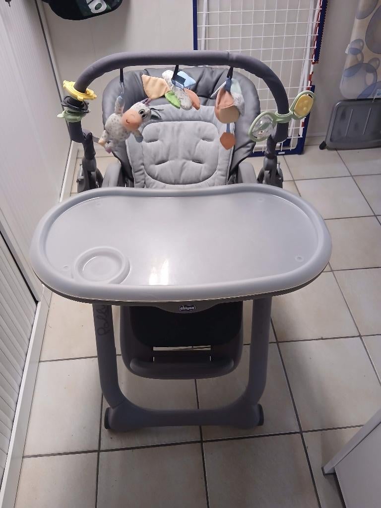 Chaise évolutive Chicco Poly Magic Relax grise, Enlèvement, Utilisé, Chaise évolutive, Ceinture(s)