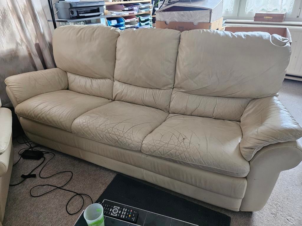 Divan 3 places, Maison & Meubles, Canapés | Salons, Enlèvement, Cuir