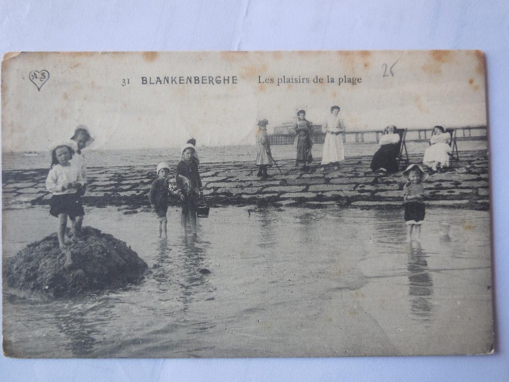 postkaart Blankenberge Strand, Verzenden, Voor 1920, Gelopen, West-Vlaanderen