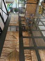 Ikea glazen tafel met 4 stoelen, Huis en Inrichting, Tafels | Eettafels, Ophalen, Gebruikt, 100 tot 150 cm, Glas