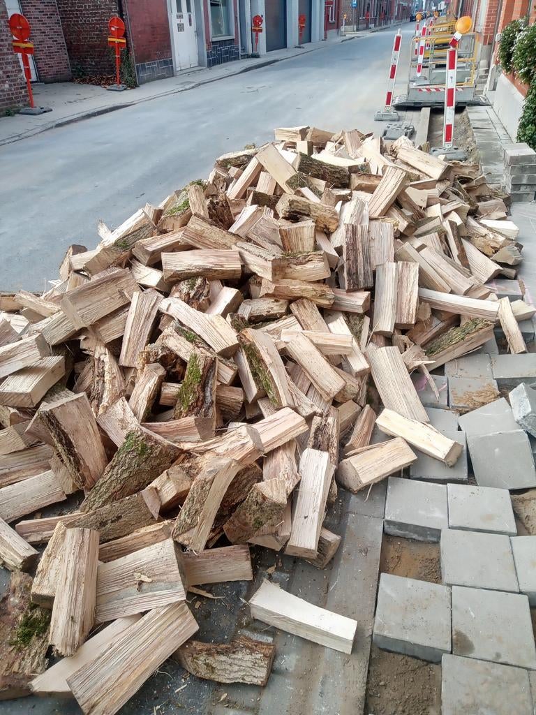 Half droog brandhout, Tuin en Terras, Brandhout, Ophalen