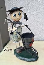 tuinmeisje met karretje - metaal - perfecte staat - zie info, Ophalen, Nieuw, Metaal, Tuin