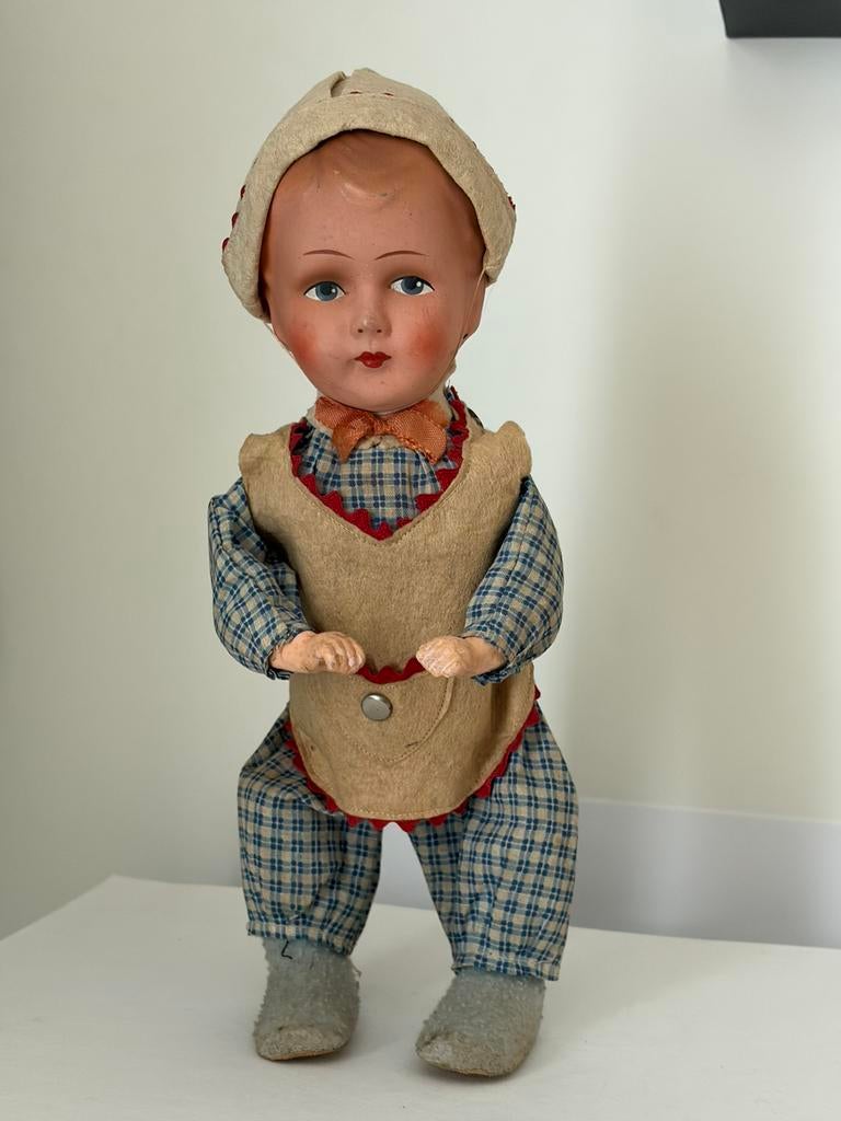 Antiek Popje automaat, Verzamelen, Ophalen of Verzenden, Gebruikt, Pop