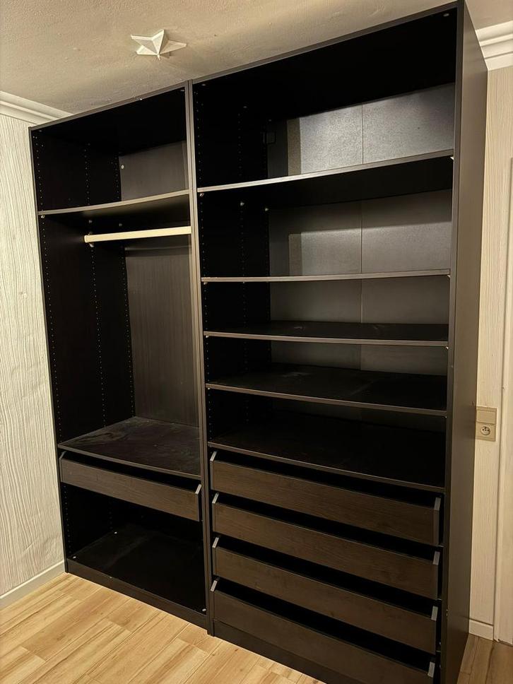 2 IKEA PAX inloopkasten — Kettenis, Huis en Inrichting, Kasten | Roldeurkasten en Archiefkasten, Gebruikt, 200 cm of meer, 100 tot 150 cm