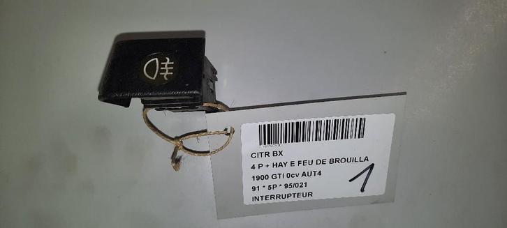 COMMUTATEUR Citroën BX 1.9 (01-1984/12-1994), Autos : Pièces & Accessoires, Tableau de bord & Interrupteurs, Citroën, Utilisé