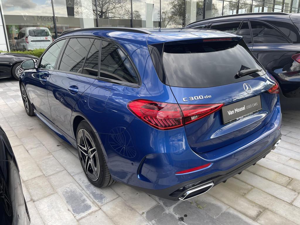 Mercedes-Benz C-Klasse Break C 300 de AMG Line - PANO DAK -, Auto's, Automaat, 4 cilinders, Blauw, Plug-in hybride
