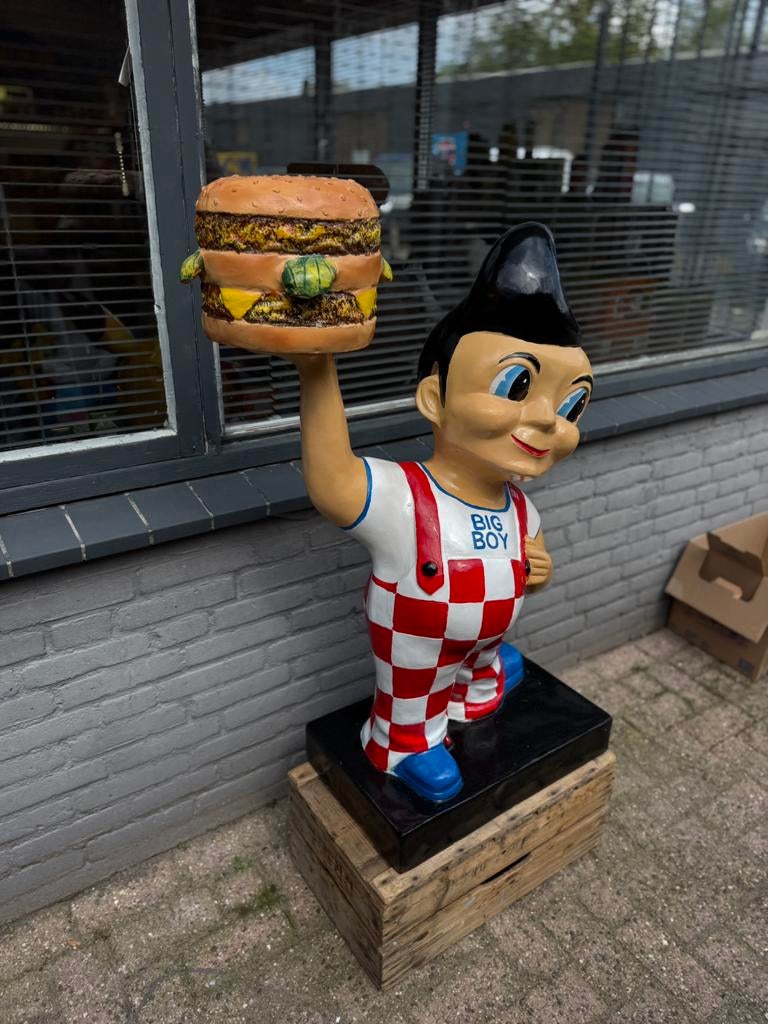 Big Boy Hamburger reclame beeld, Ophalen, Gebruikt, Reclamebord