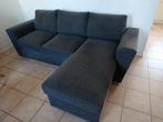 Canapé convertible gris anthracite, Enlèvement, Comme neuf, Tissus