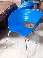 6 x blauwe Tom Vac Ron Arad voor Vitra, Design, Métal, Enlèvement, Bleu