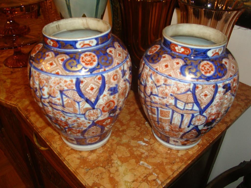 2 Japanse(Imari) vazen., Ophalen