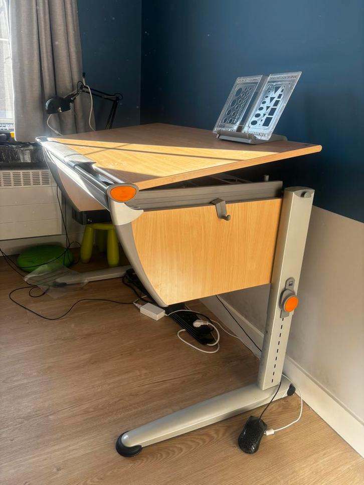 Moll meegroei bureau, Maison & Meubles, Bureaux, Utilisé, Bureau, Réglable en hauteur, Enlèvement