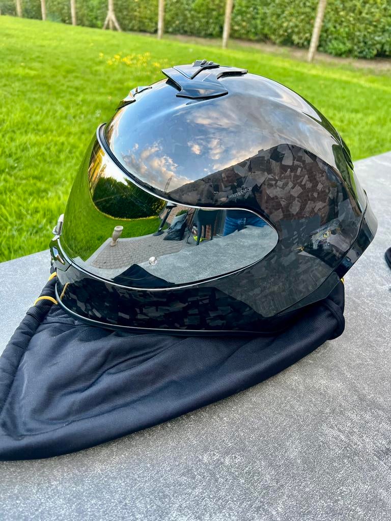 CASQUE SCORPION EXO R1AIR EVO CARBONE ONYX M, Enlèvement, Neuf, sans ticket, M, Autres marques