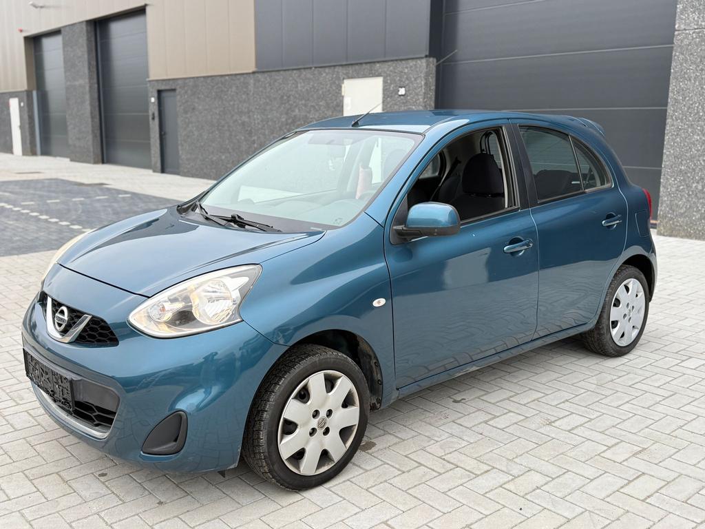 Nissan Micra - 1.2 benzine - 99500km - Automaat, Auto's, Automaat, Euro 5, Stof, Zwart