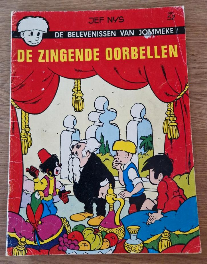 Jommeke - De zingende oorbellen - 52 (1977) - Strip, Boeken, Stripverhalen, Gelezen, Eén stripboek