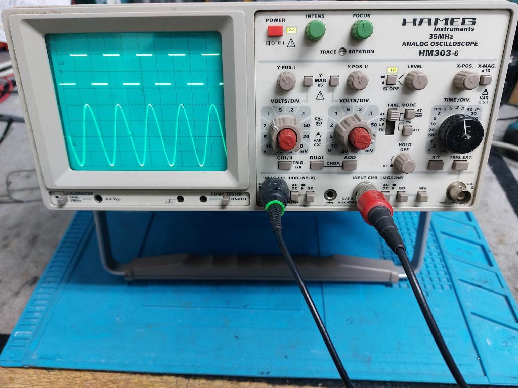 Hameg HM303-6 analoge oscilloscoop, Enlèvement ou Envoi, Utilisé, Autres appareils de mesure ou compteurs