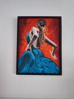 Peinture de danseuse, acrylique sur toile 40x30, Antiquités & Art, Enlèvement