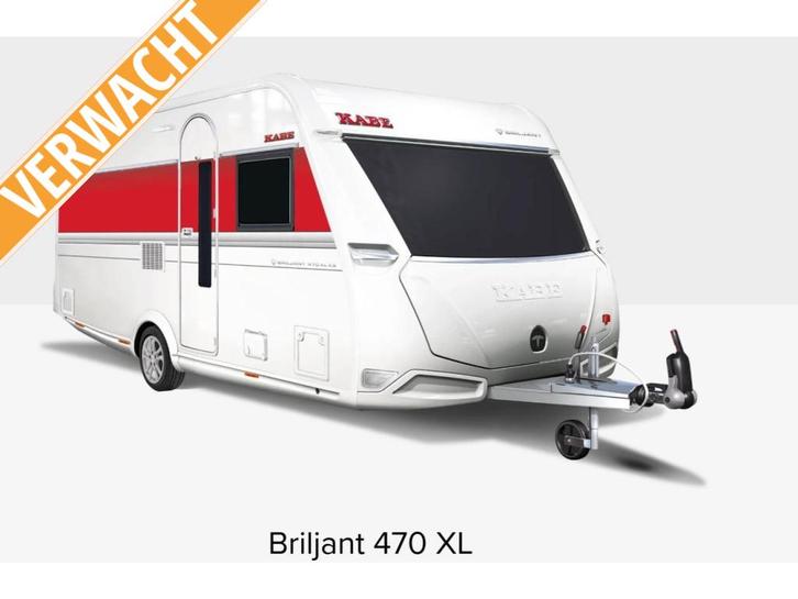 Kabe Briljant 470 XL, Caravanes & Camping, Caravanes, Entreprise, jusqu'à 4, 1250 - 1500 kg, Kabe, 5 à 6 mètres, Airco, Réchaud à gaz