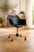 Prachtige vintage design bureautstoel ( space age ), Huis en Inrichting, Bureaustoelen, Ophalen, Gebruikt, Zwart, Bureaustoel
