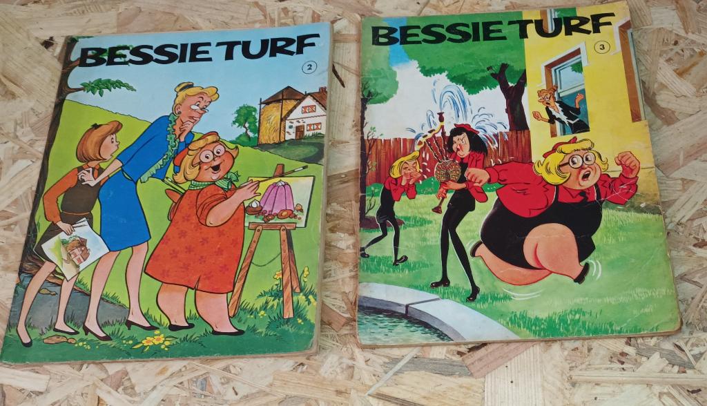 Strips Bessie Turf, Frank Richards, Meerdere stripboeken, Ophalen, Gelezen