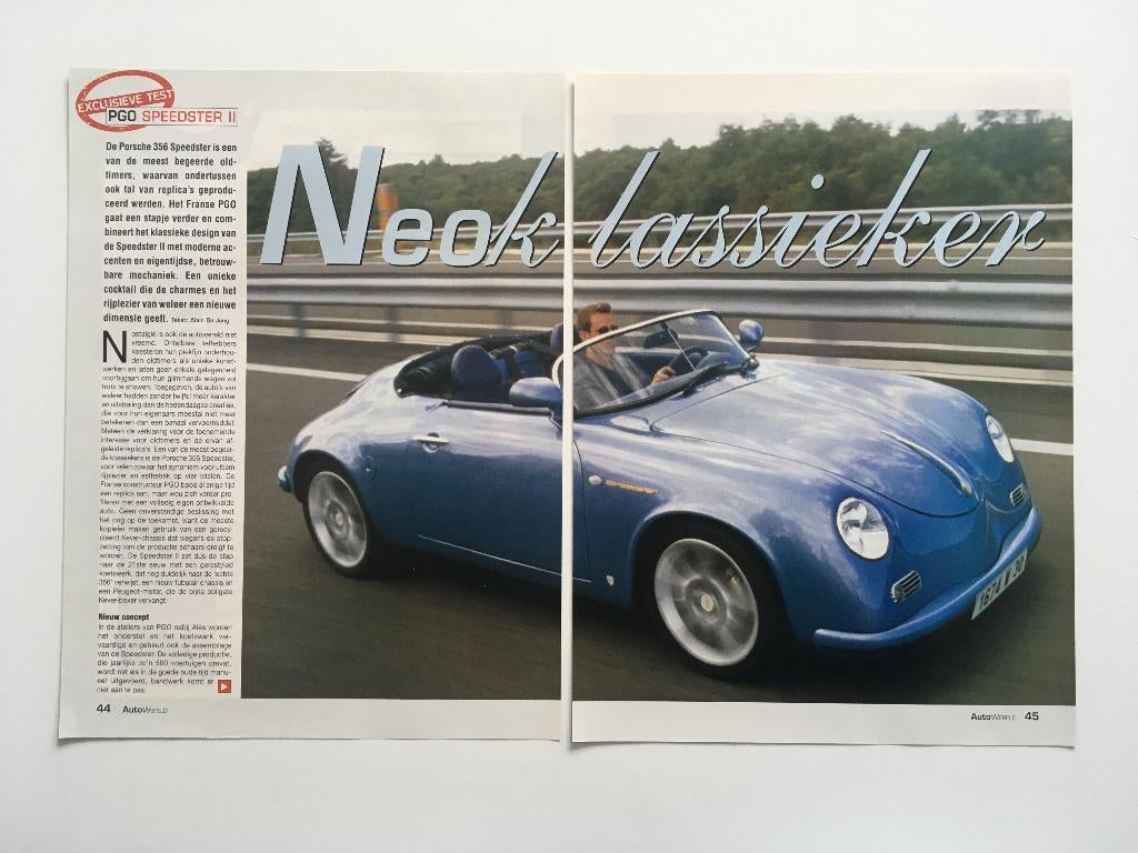Artikel PGO Speedster II, Boeken, Ophalen of Verzenden, Zo goed als nieuw, Overige merken