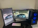 High-End Gaming PC (RTX 4060 / Ryzen 7) + 2 Schermen, Informatique & Logiciels, Ordinateurs de bureau, 32 GB, Avec carte vidéo