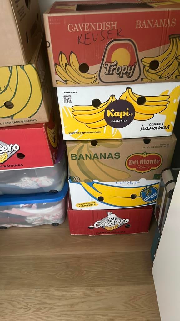Bananen dozen, Ophalen, Zo goed als nieuw