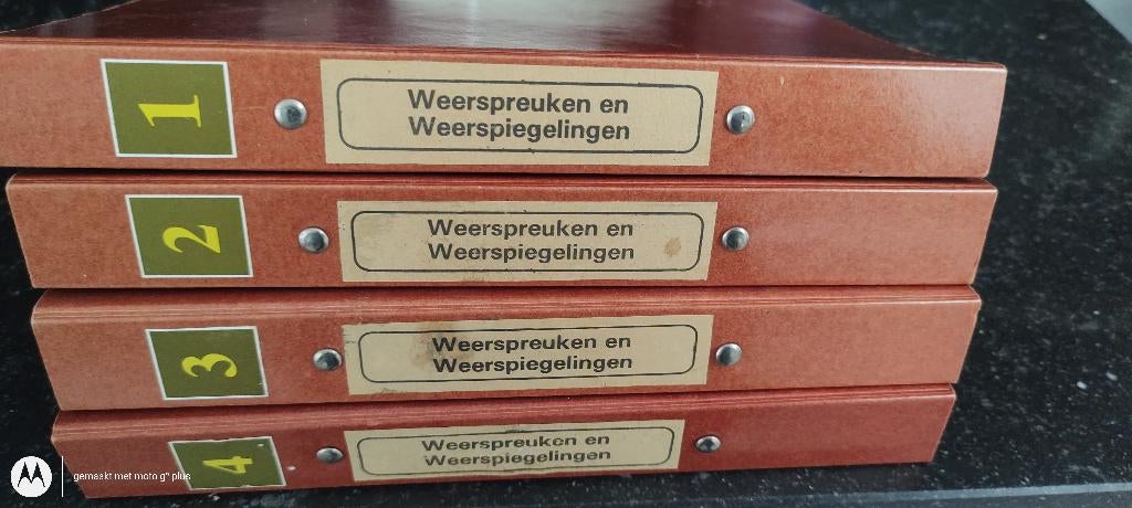 4 Verzamelmaps met Weerspreuken - Yves Collier, Collections, Enlèvement ou Envoi