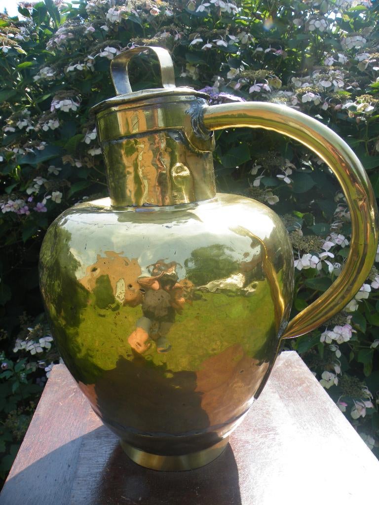 Pot à lait en laiton antique, Antiquités & Art, Enlèvement