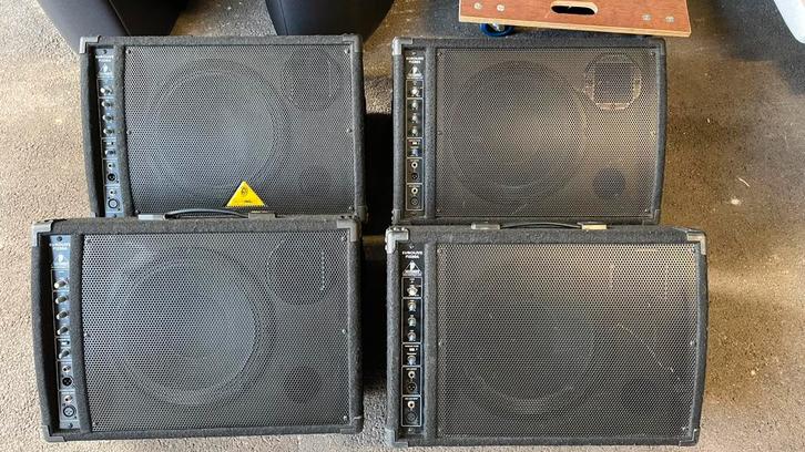4x behringer Eurolive F1220A, TV, Hi-fi & Vidéo, Enceintes, Utilisé, Autres types, 120 watts ou plus, Enlèvement