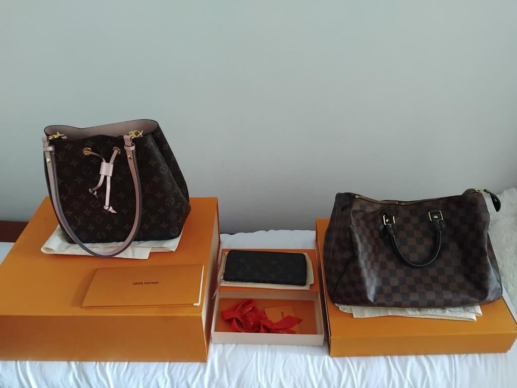 Set Louis vuitton facture boîte housse inclus, Bijoux, Sacs & Beauté, Sacs | Sacs Femme