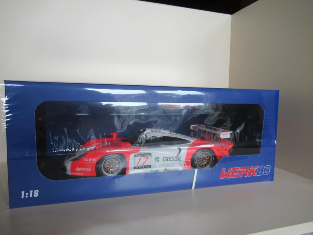 Werk 83 - Porsche 911 GT3 (1997) - 1:18 - Mint in box, Ophalen of Verzenden, Nieuw, Auto