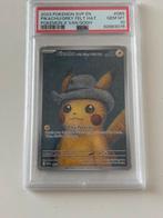 Pikachu with grey felt hat psa 10, Ophalen of Verzenden, Zo goed als nieuw