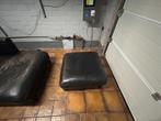 Canapé en cuir à vendre - à récupérer à Ekeren - d'occasion, Maison & Meubles, Enlèvement, Utilisé, Cuir