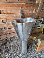 Spoelbak in inox. Poempbak handen wasser., Doe-het-zelf en Bouw, Sanitair, Ophalen, Gebruikt, Inox, Wastafel