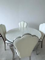 Table avec 4 chaises, Maison & Meubles, Enlèvement, Comme neuf, 4 à 6 chaises