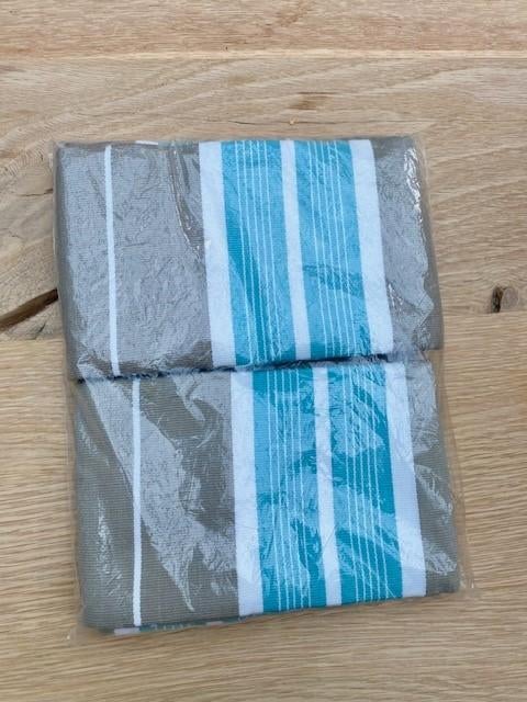 2 serviettes en coton Carré Blanc - Nouveauté !, Maison & Meubles, Nappes, Neuf, Rectangle, Enlèvement ou Envoi