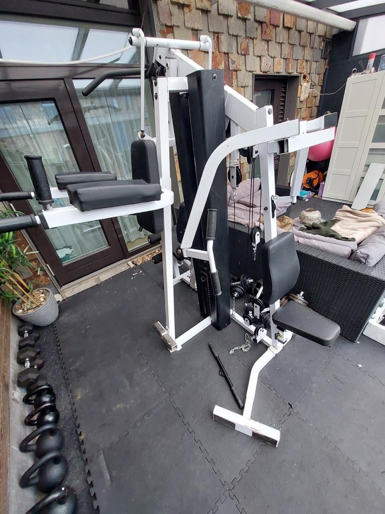 Home gym Bodysolid exm 2550s biangulaire avec trempettes, Sports & Fitness, Enlèvement, Utilisé, Bras, Autres types