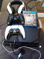 PS4 PlayStation 4 Console 2-controllers, headset en GTA-game, Ophalen, Met 2 controllers, Met games