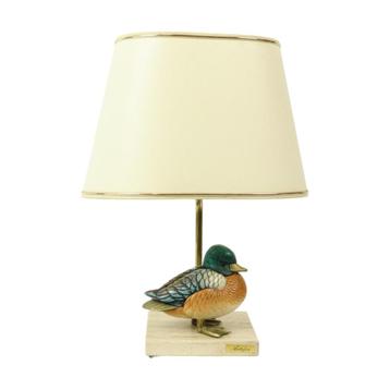 Artiflex Eend Lamp Design Messing Hars Travertin Malevolti beschikbaar voor biedingen