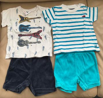 2 ensembles …. t-shirt et short, Enlèvement, Utilisé