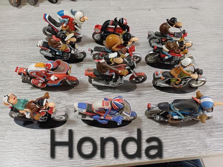 12 Honda-motorfietsen van Joe en Bar Team, Verzamelen, Stripfiguren, Beeldje of Figuurtje, Overige figuren, Ophalen of Verzenden