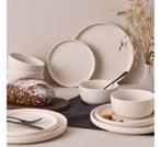 Ongebruikte serviesset - mat crème kleurig, Nieuw, Ophalen of Verzenden, Effen, Aardewerk