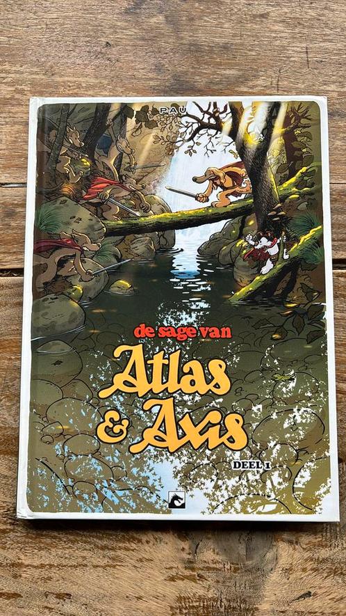 De sage van Atlas & Axis - Deel 1 en Deel 2, Boeken, Stripverhalen, Zo goed als nieuw, Ophalen of Verzenden
