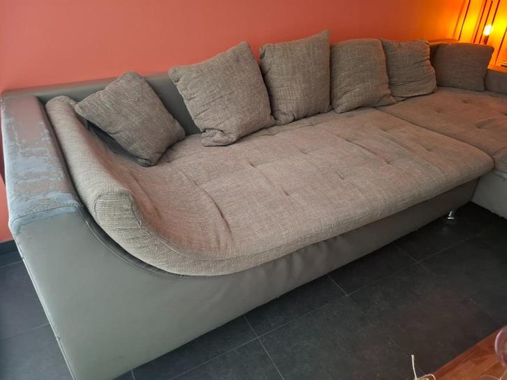 Zeer comfortabel hoeksalon, Huis en Inrichting, Zetels | Complete zithoeken, Gebruikt, Stof, Ophalen