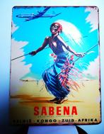 Sabena Kongo Reclamebord 40x30 metaal😍👀👌🤗💑🎁, Verzamelen, Ophalen of Verzenden, Zo goed als nieuw, Reclamebord