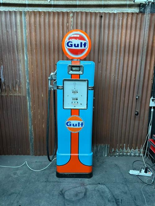 1948 gerestaureerde Amerikaanse Gulf Bowser brandstofpomp, Verzamelen, Merken en Reclamevoorwerpen, Ophalen