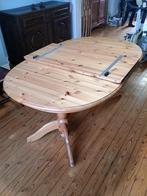Table à manger extensible en bois clair (6 à 10 personnes), Comme neuf, 100 à 150 cm, Ovale, Enlèvement